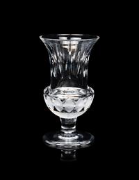 A Cartier La Maison Du Shogun Cut Glass Vase