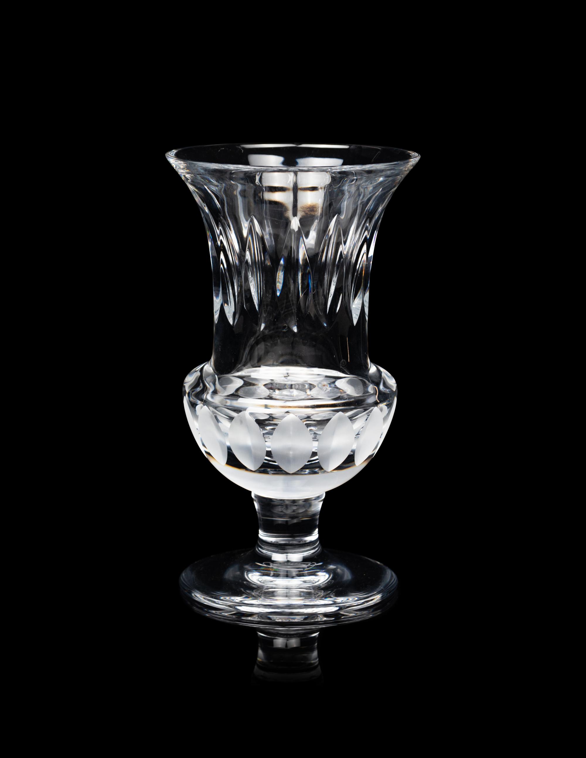 A Cartier La Maison Du Shogun Cut Glass Vase