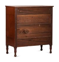 A Late Federal Red-Stained Cherrywood Chest of Drawers