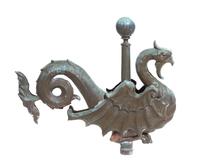 An American Copper Roof Finial Height 20 1/2 inches.