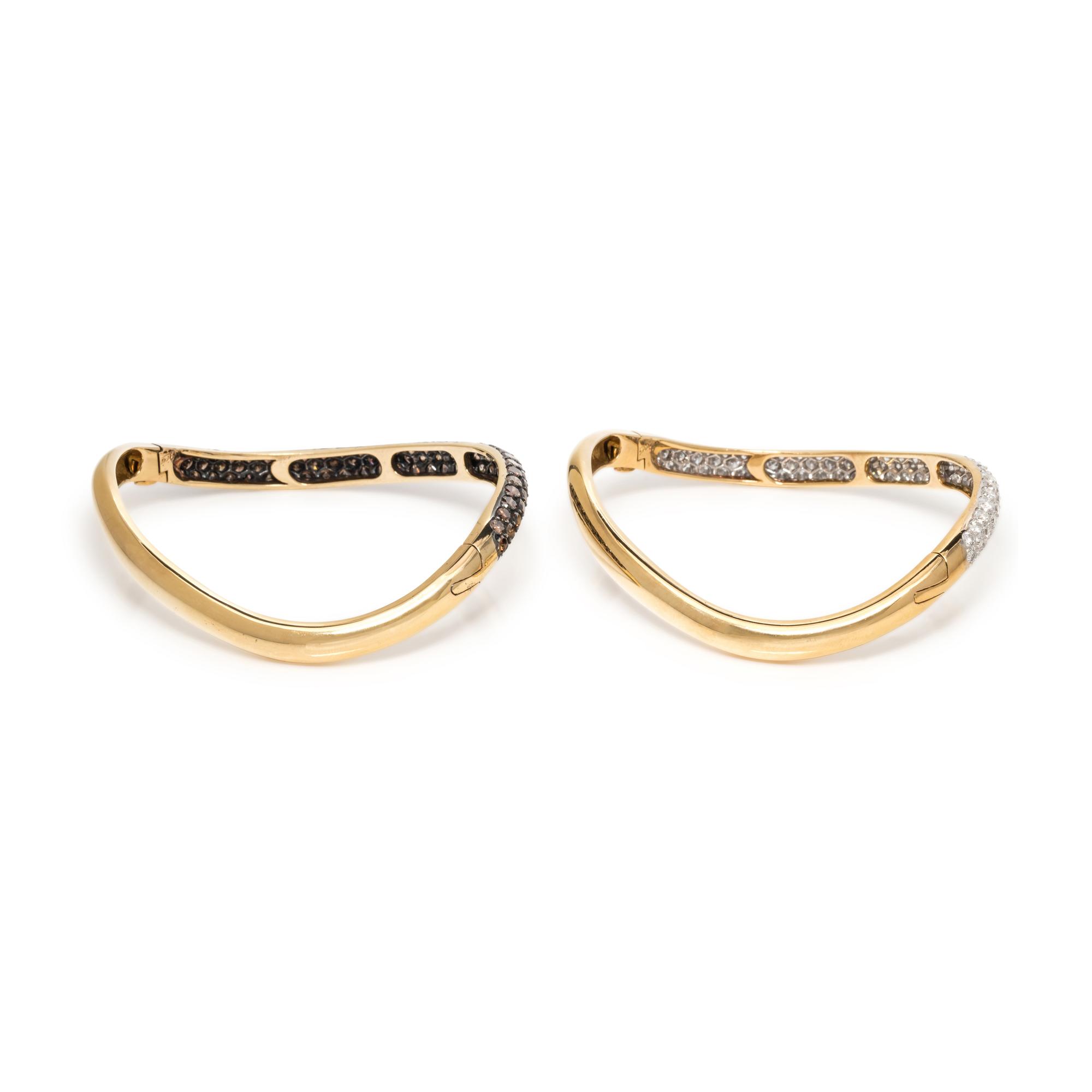 GIOIA, DIAMOND AND COLORED DIAMOND BANGLES