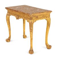 An Irish George II Gilt-Gesso Table