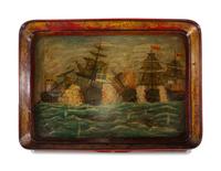 A Victorian Papier-Mache Tray Table