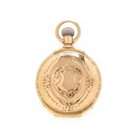 KRAEHMER & NATERMAN, YELLOW GOLD HUNTER CASE POCKETWATCH