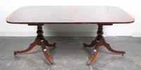 A George III Style Mahogany Dining Table Width of top 72 inches. — SECOND HALF 20TH CENTURY