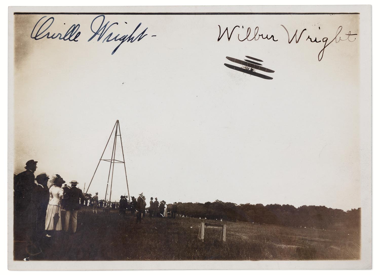 [WRIGHT BROTHERS]. WRIGHT, Wilbur (1867-1912) -- WRIGHT, Orville (1871-1948).