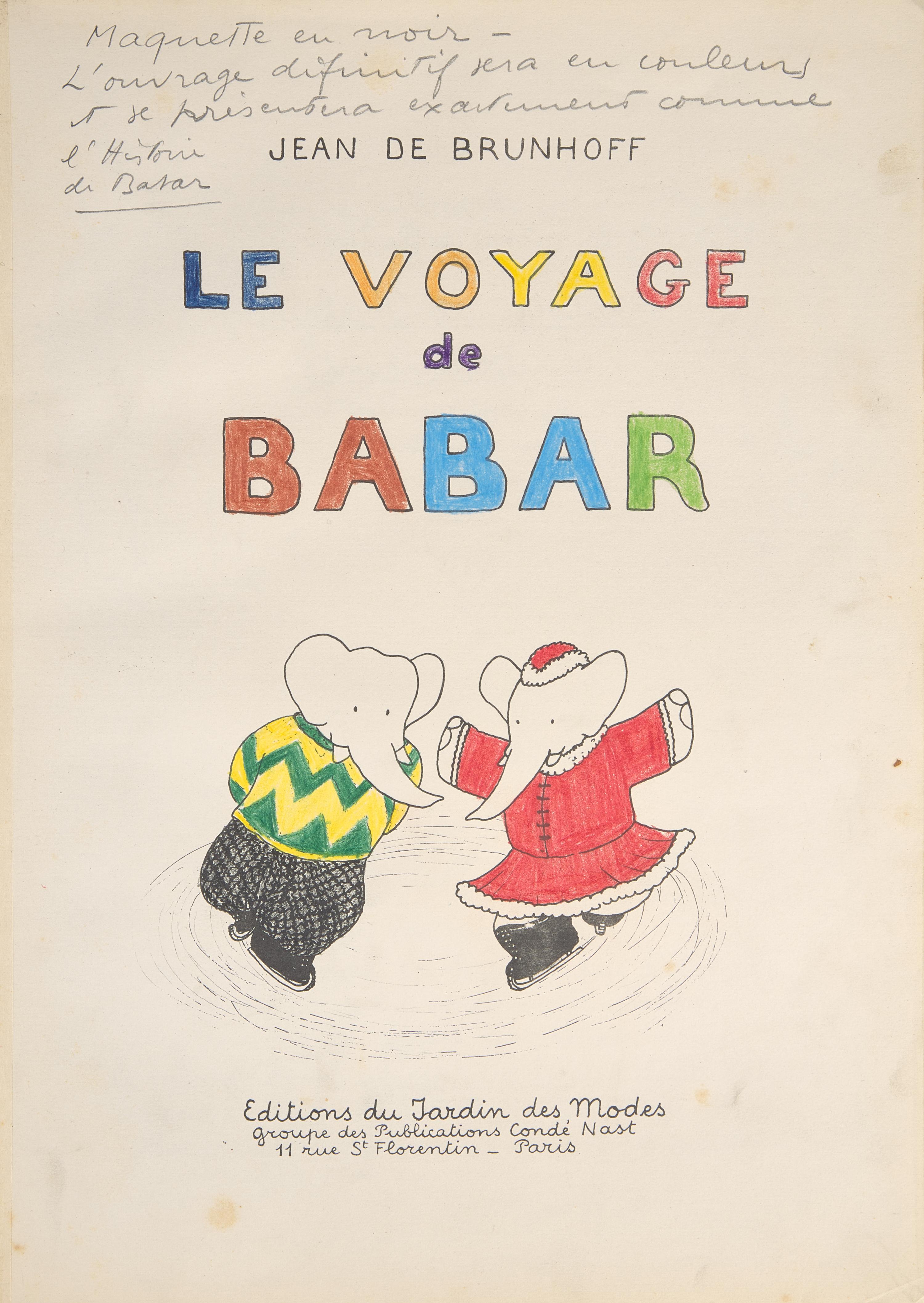 Brunhoff, Jean de. Le Voyage de Babar