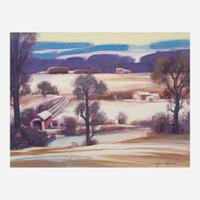 Arthur Meltzer (American, 1893-1989) Farm Landscape
