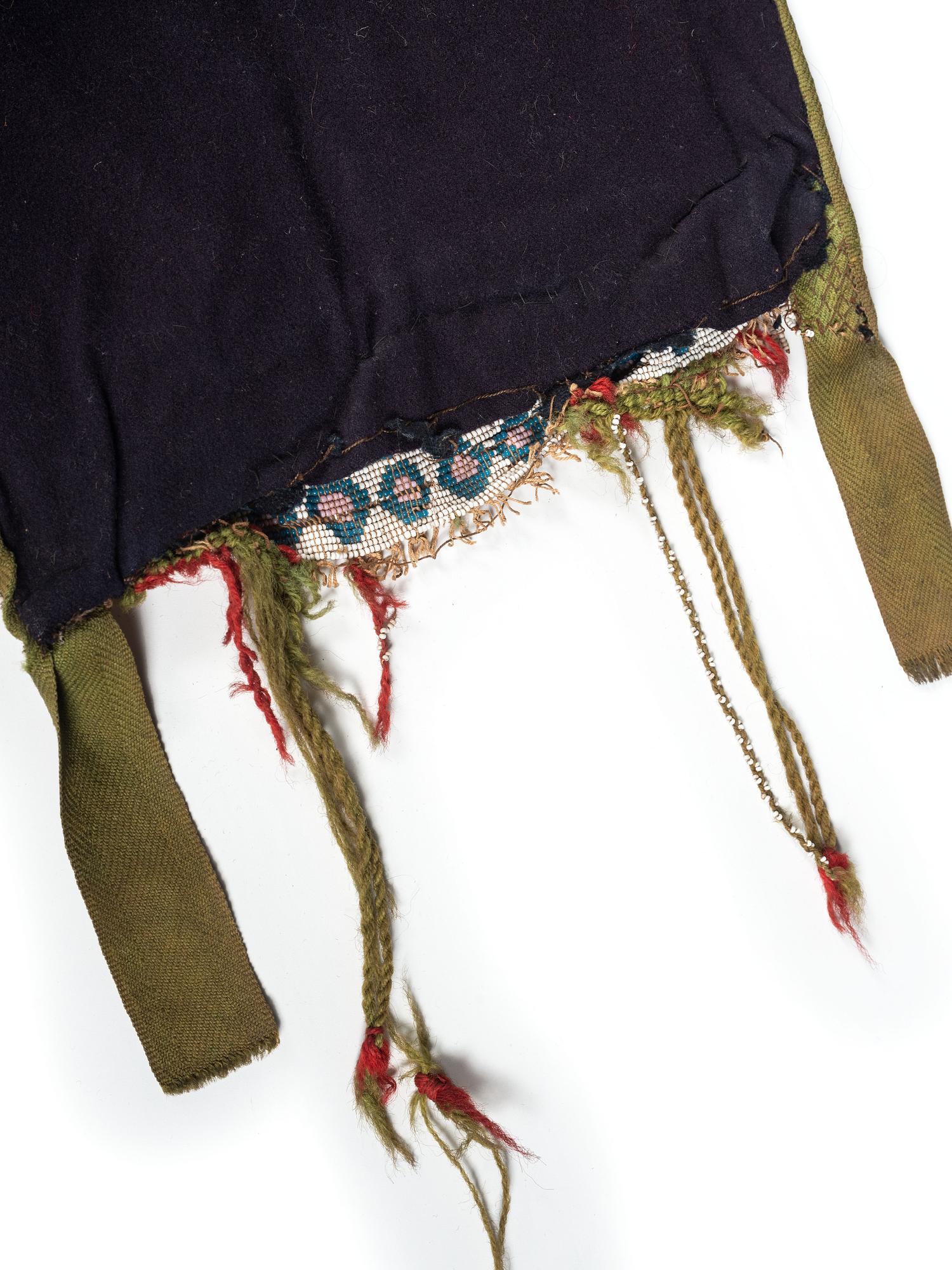 Potawatomi Loom Beaded Bandolier Bag, with Thunderbird Imagery