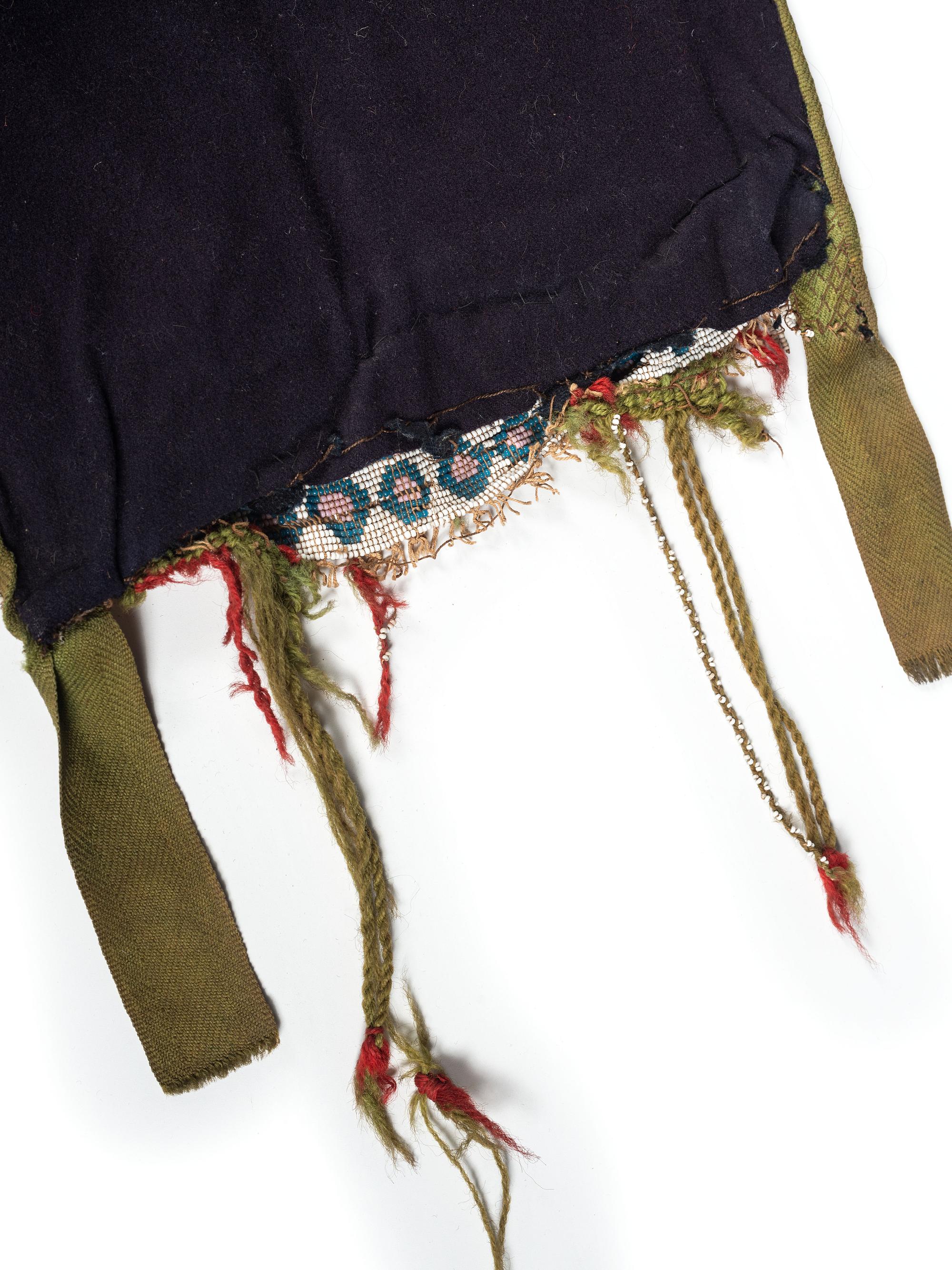 Potawatomi Loom Beaded Bandolier Bag, with Thunderbird Imagery