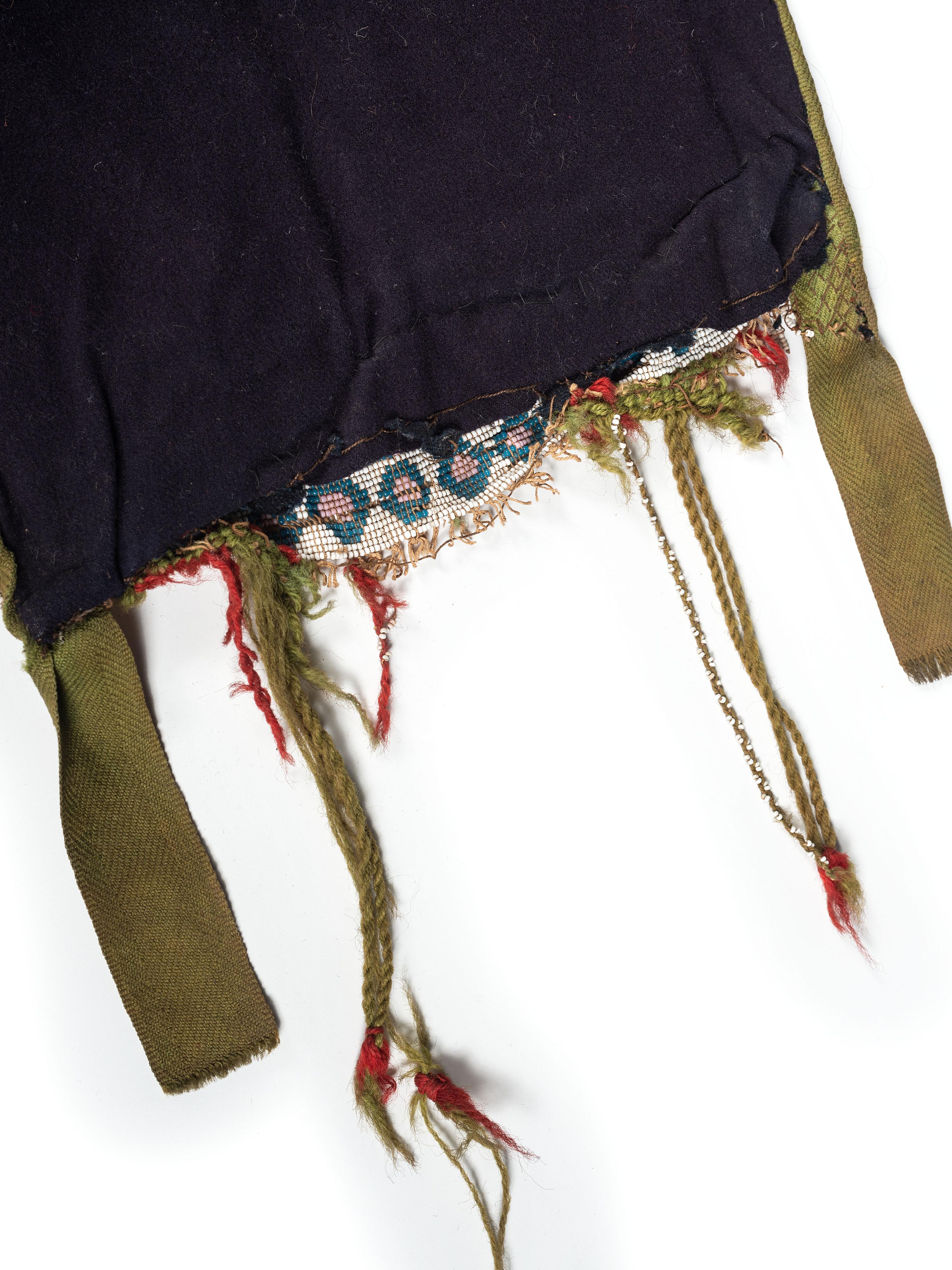 Potawatomi Loom Beaded Bandolier Bag, with Thunderbird Imagery