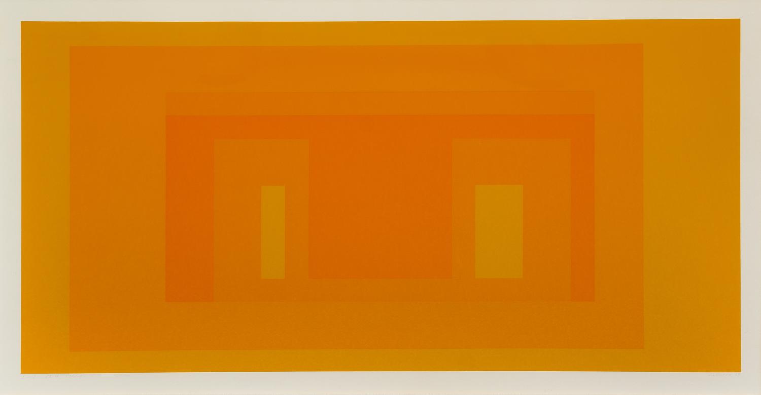 Josef Albers, (German/American, 1888-1976), I-S VA 4 from Six Variants, 1969
