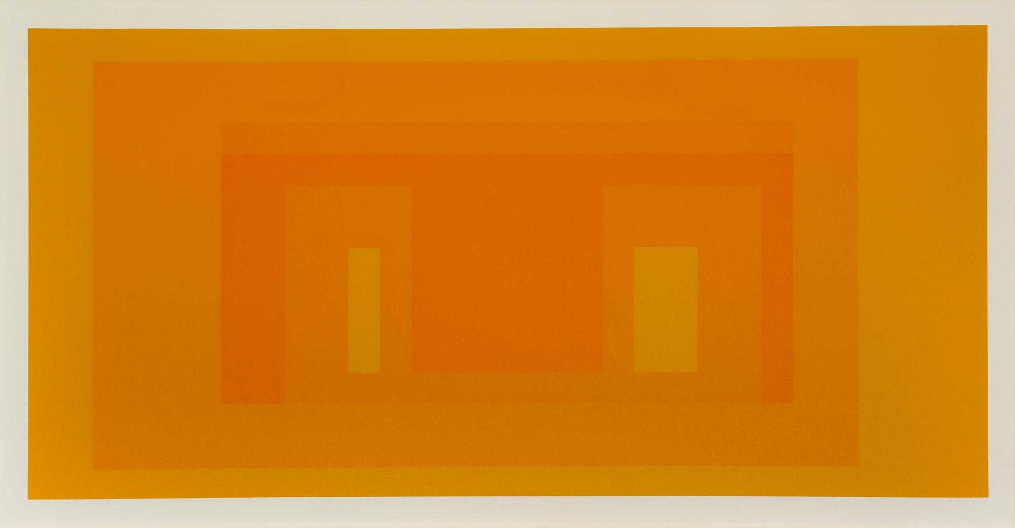 Josef Albers, (German/American, 1888-1976), I-S VA 4 from Six Variants, 1969