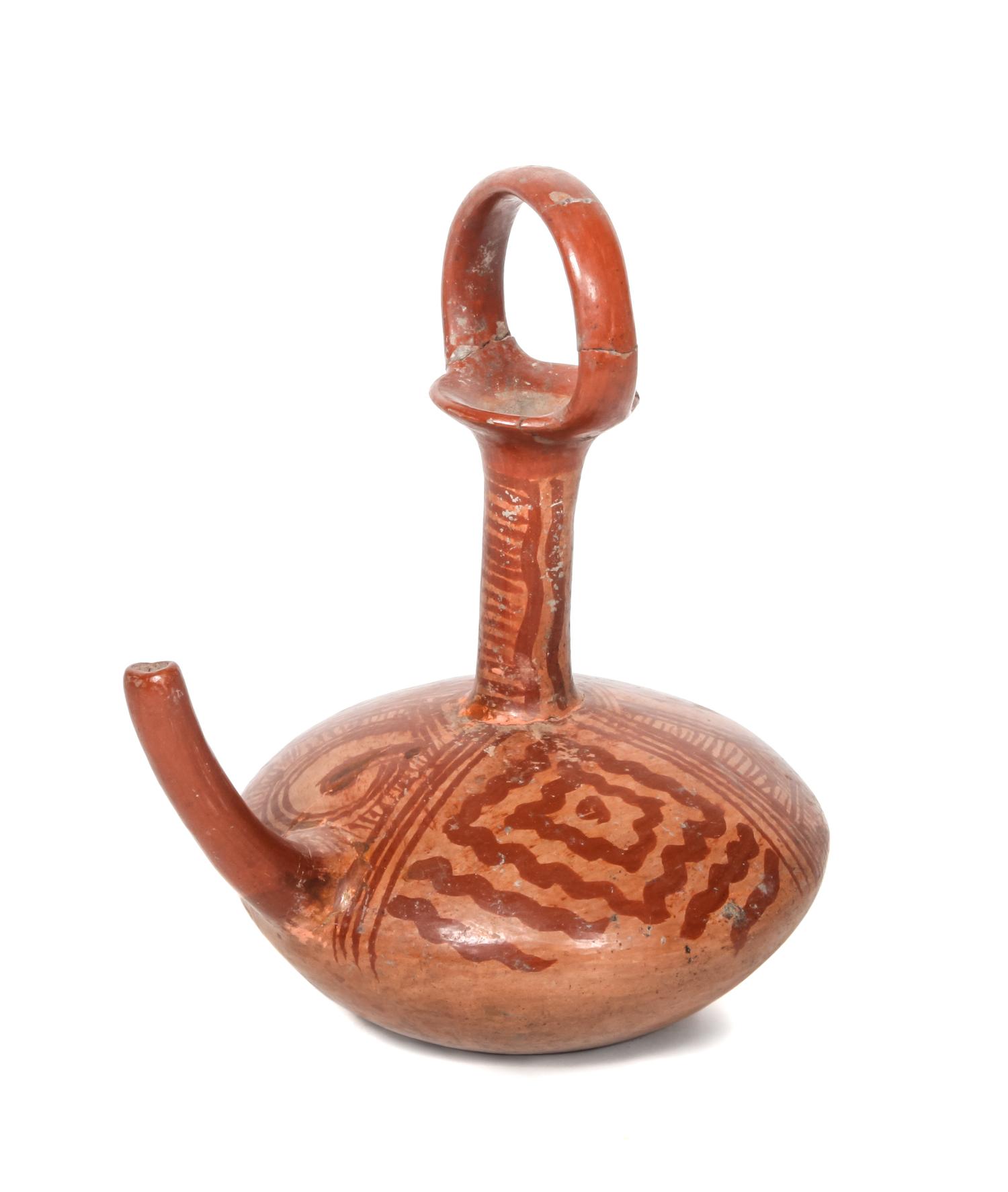 Michoacan Spouted Vessel Height 10 x width 7 x depth 9 inches