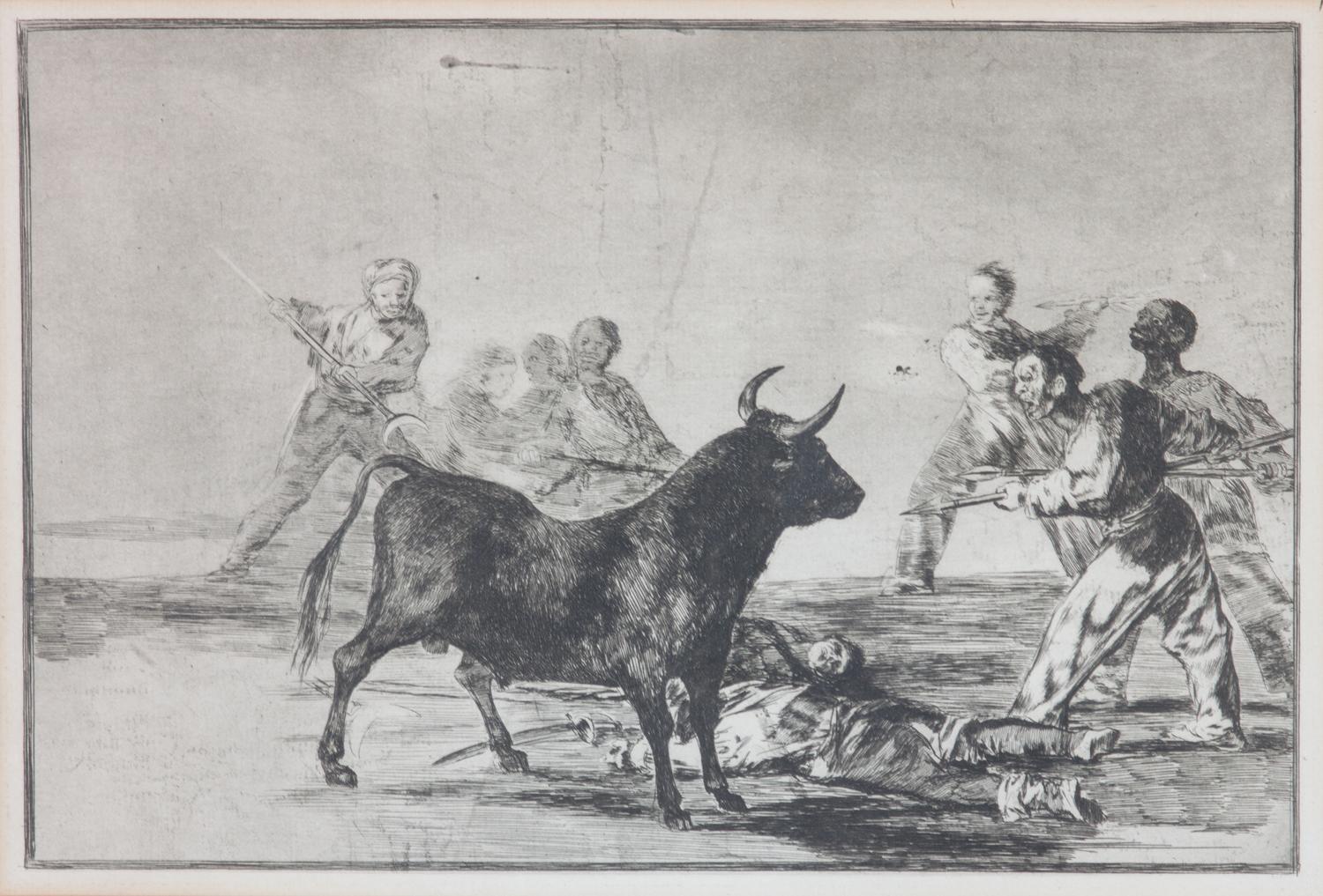 Francisco de Goya, (Spanish, 1746-1828), Desjarrette de la canalla con lanzas, medias-lunas, banderillas y otras armas (pl. 12 from La