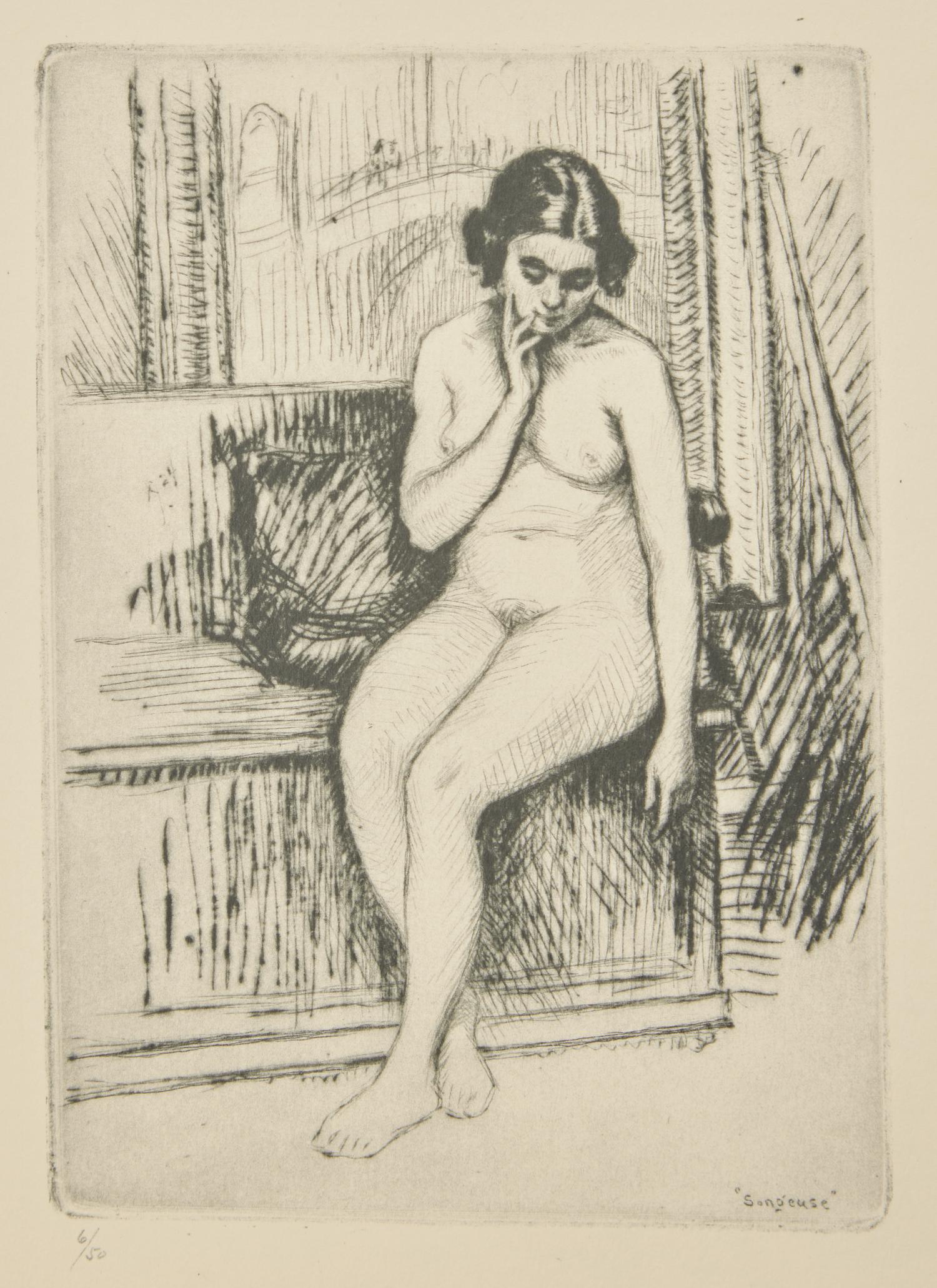 Frank Milton Armington (American, 1876-1941) — Songeuse , 1924