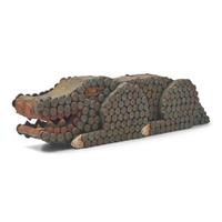 A Found Object Alligator-Form Bird House