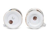 Two Musician's Porcelain Occupational Shaving Mugs