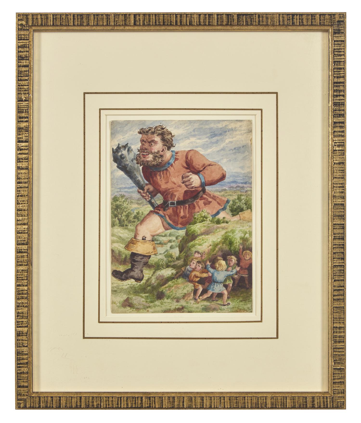Original Illustration of the Giant from "Hop-O'-My Thumb", ca. 1871