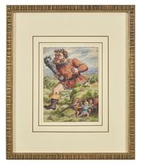 Original Illustration of the Giant from "Hop-O'-My Thumb", ca. 1871