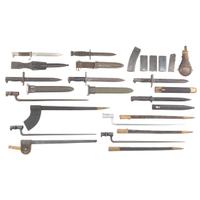Mixed Lot of Mostly WWII Era Militaria & Bayonets