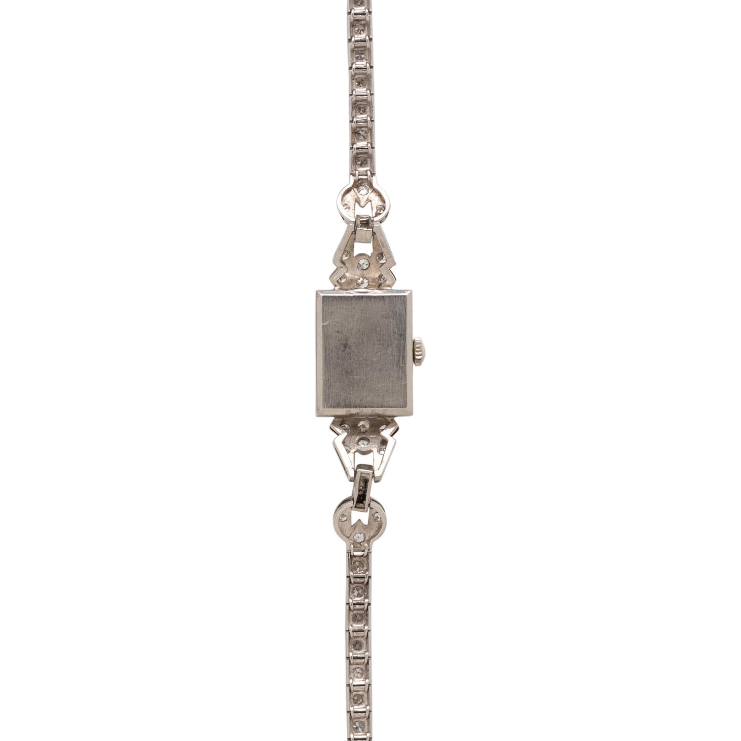 PLATINUM AND DIAMOND WATCH