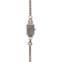 PLATINUM AND DIAMOND WATCH