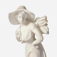 Adolfo Luchini (Italian, 19th / 20th century) Lady Carrying Bundle of Wheat, late 19th century
