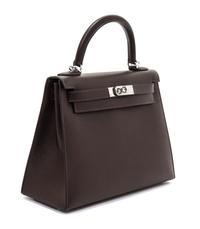 An Hermes Chocolat Epsom Sellier 28cm Kelly Handbag, 11" x 8.5" x 4".