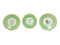 A Group of Rockingham Porcelain Dessert Service Articles