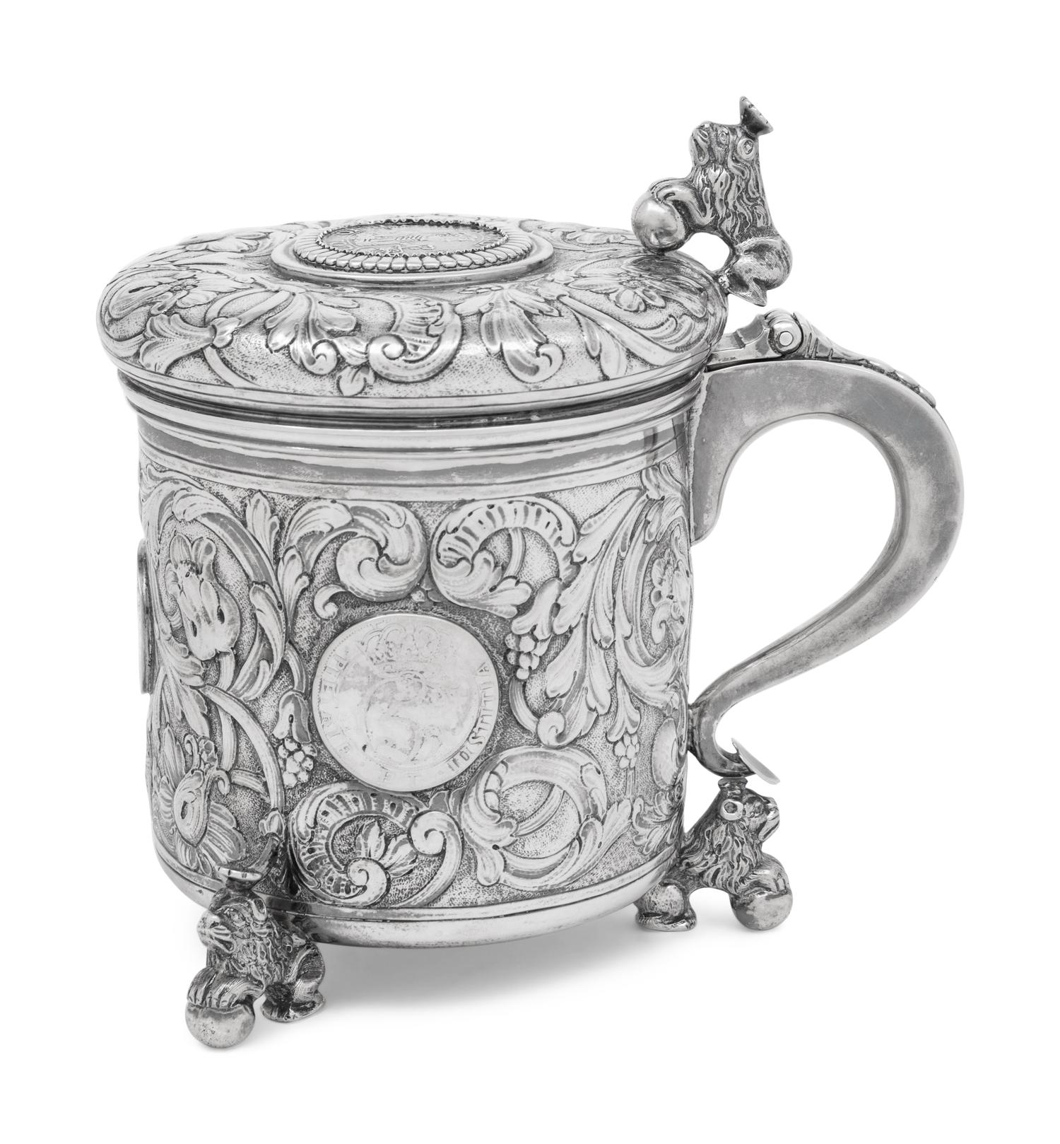 A Scandinavian Style Continental Silver Tankard