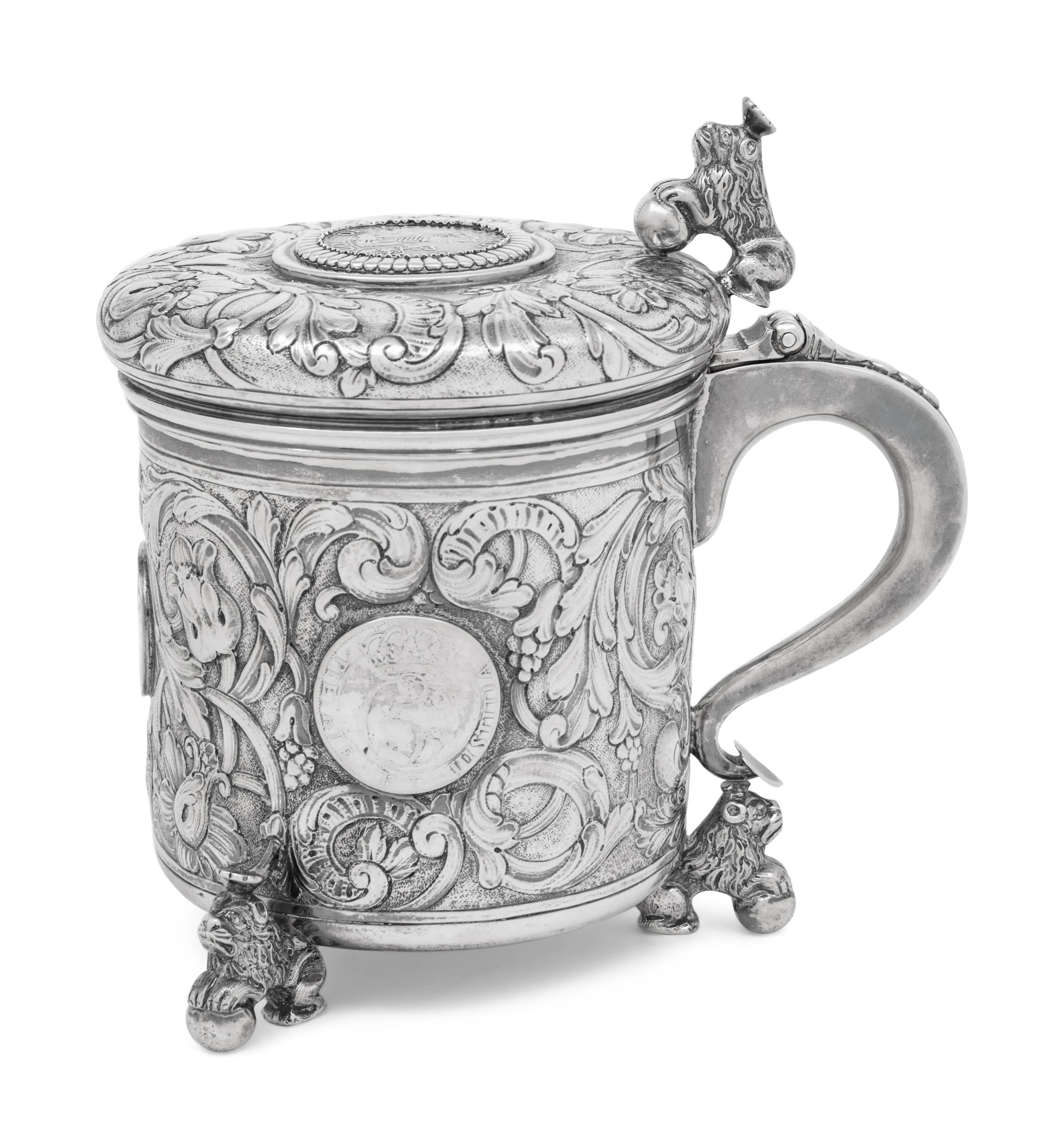 A Scandinavian Style Continental Silver Tankard