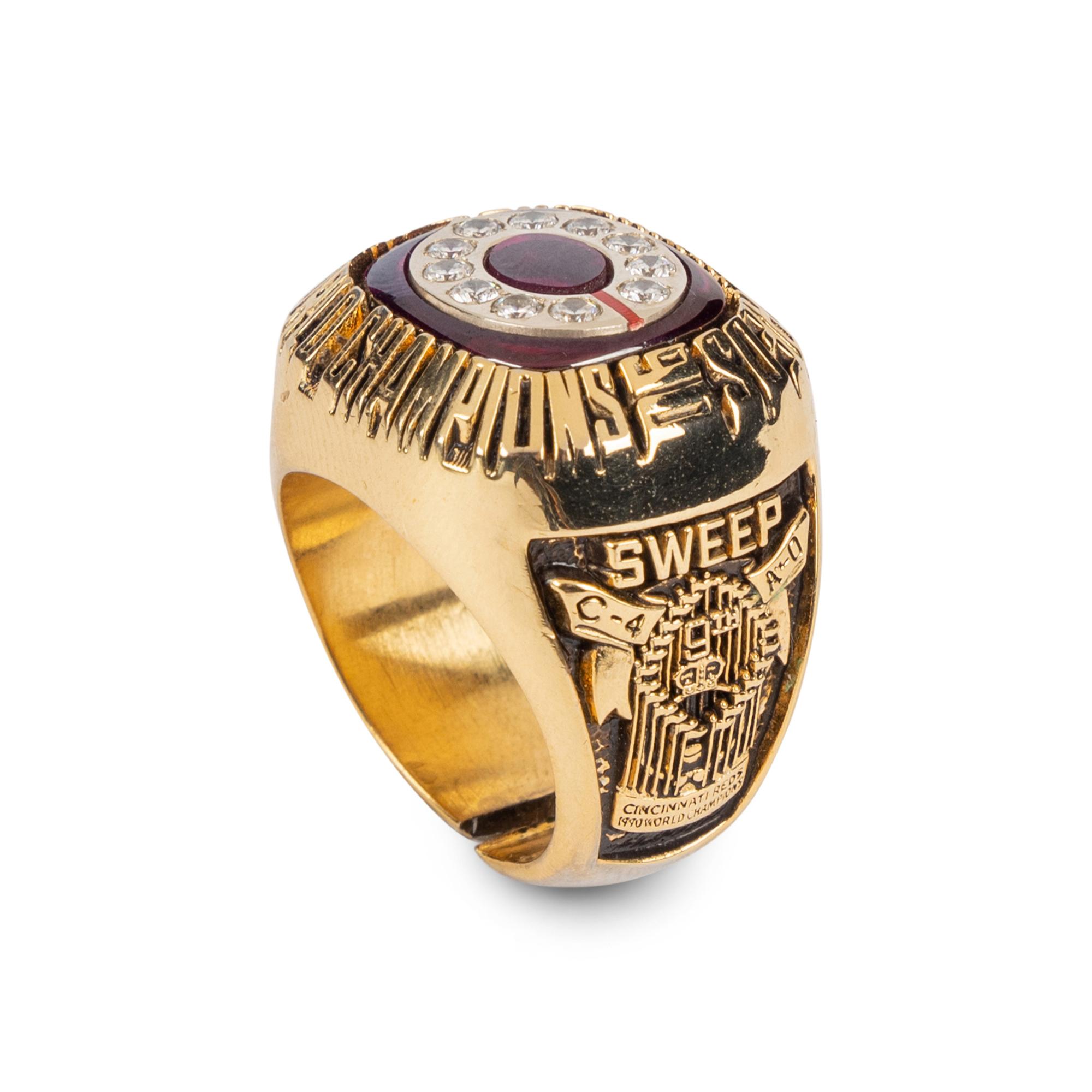 A 1990 Cincinnati Reds World Championship Salesman's Sample Ring,
