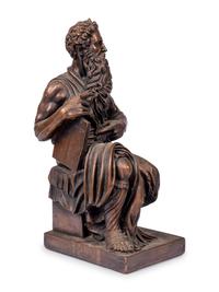 A Chalkware Figure of Moses After Michelangelo