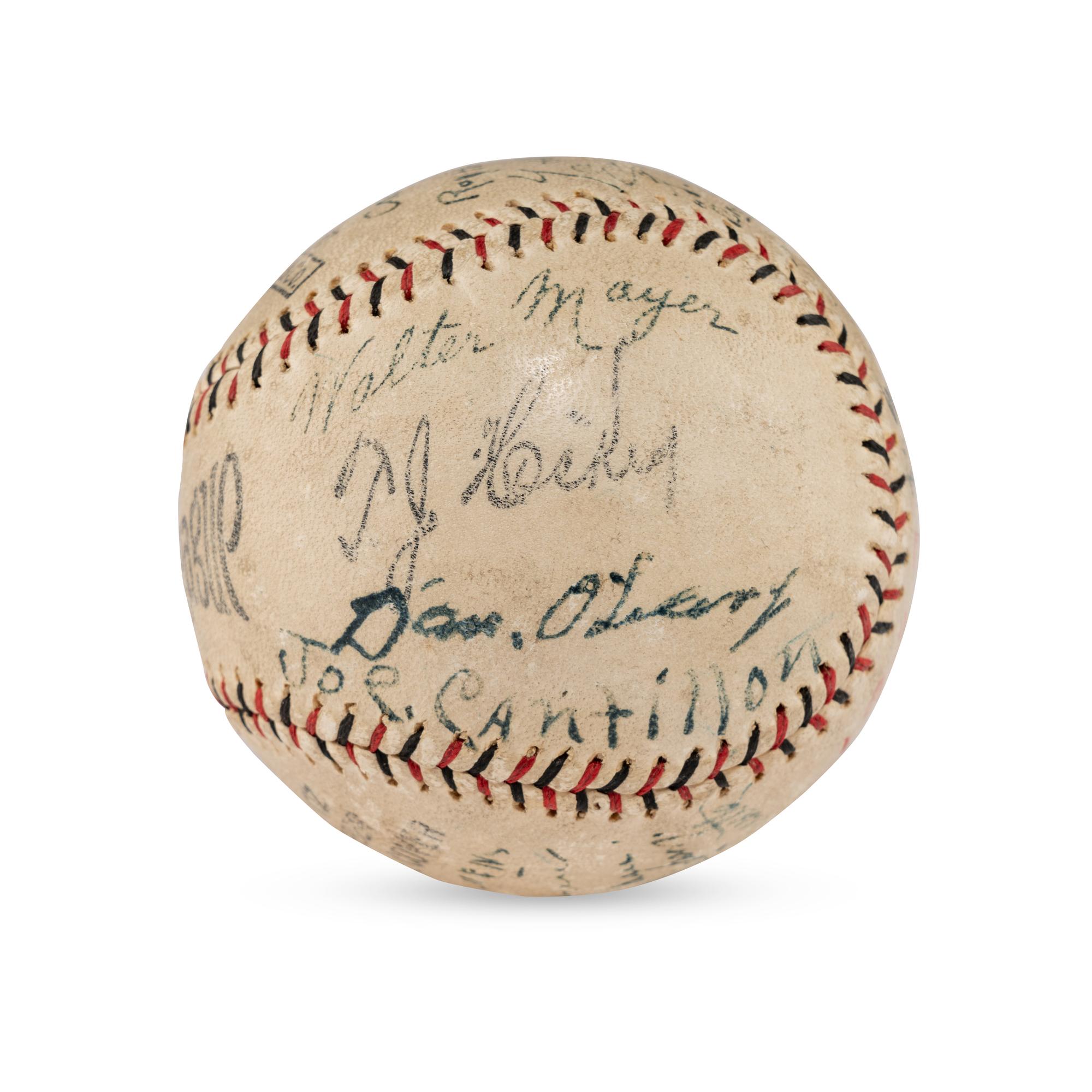A 1923 Minneapolis Millers Team Signed Autograph Baseball