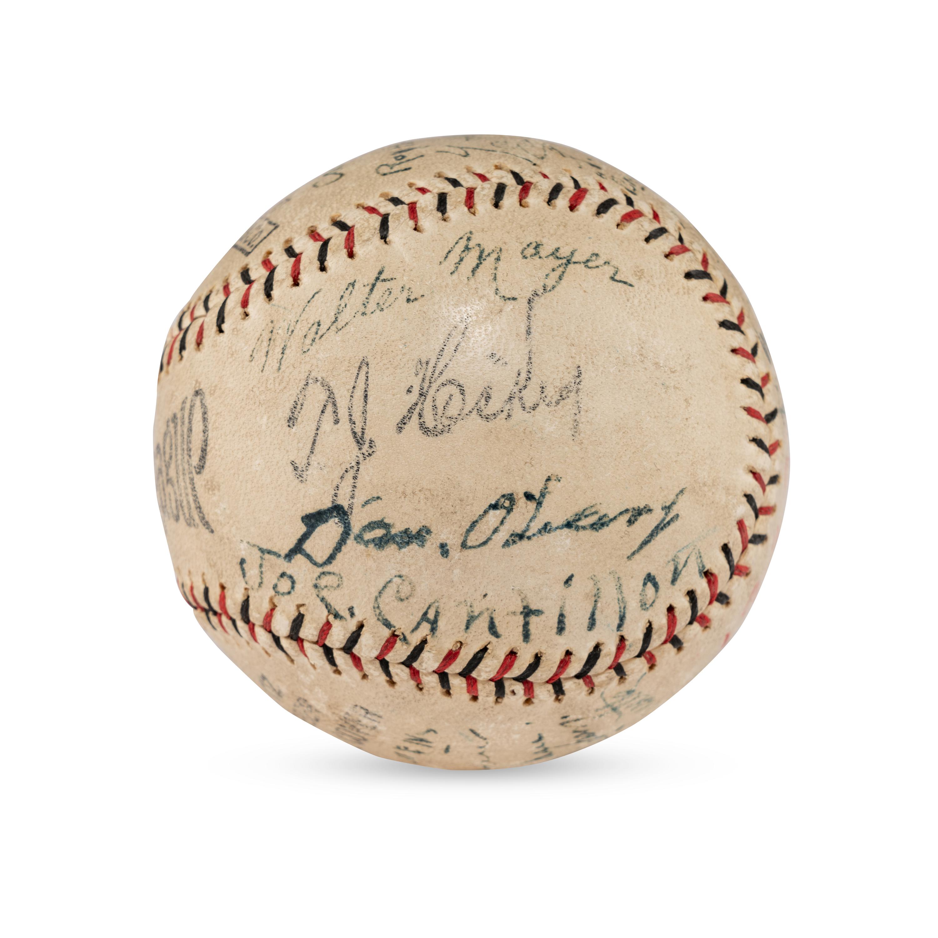 A 1923 Minneapolis Millers Team Signed Autograph Baseball