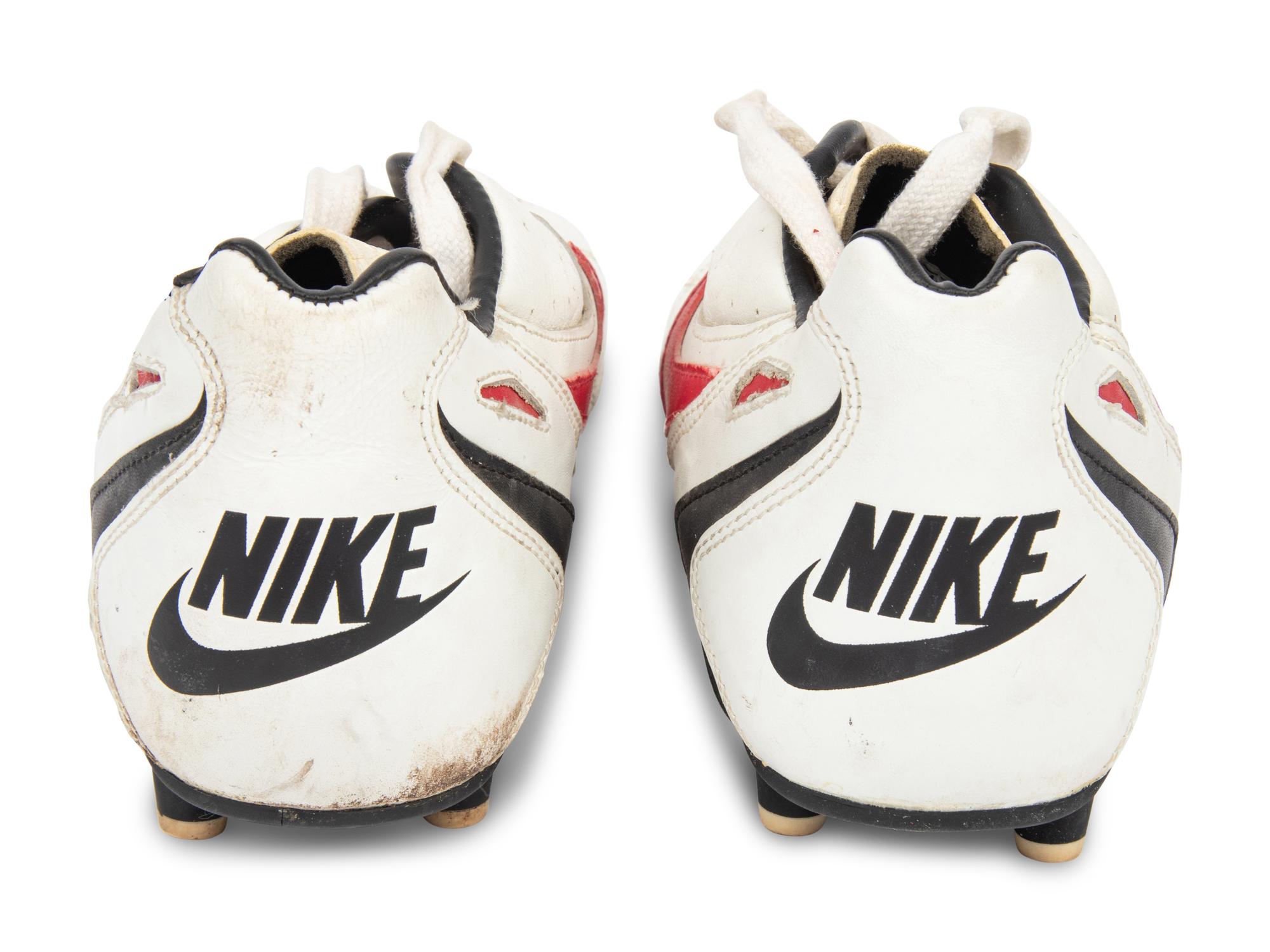 A Pair of Jerry Rice Nike Football Cleats