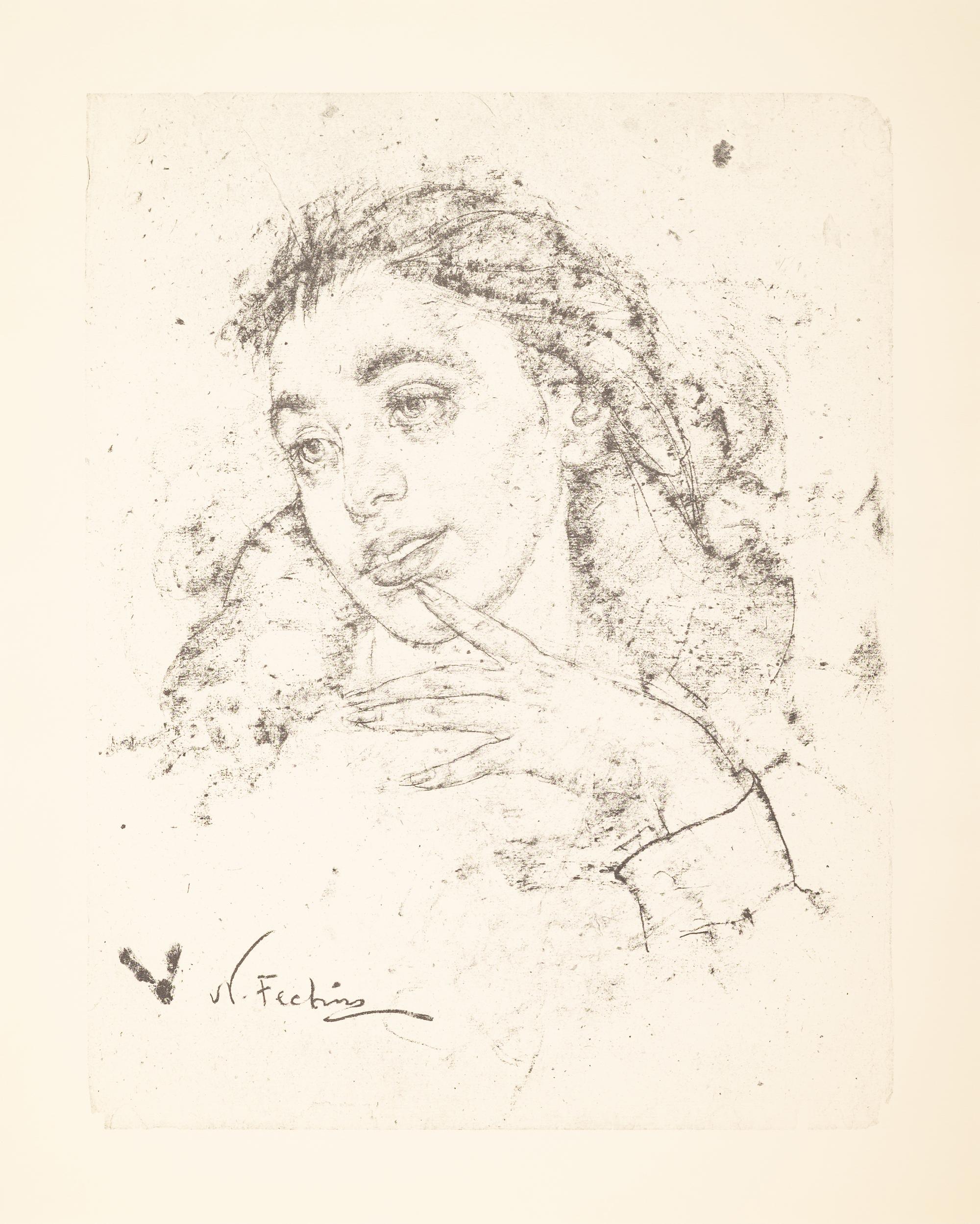 The Charcoal Drawings of Nicolai Fechin (16 prints in their original portfolio)