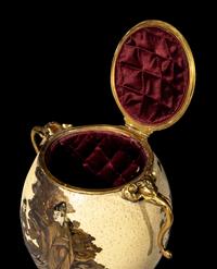 A Japanese Gilt Bronze Mounted Egg Covered Vase