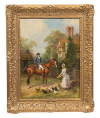 Heywood Hardy, (British, 1843-1933), The Squire's Visit, 1903
