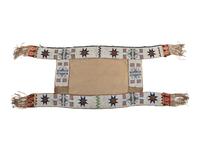 Sioux Beaded Hide Saddle Blanket, with American Flags