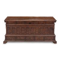 An Italian Walnut Cassone