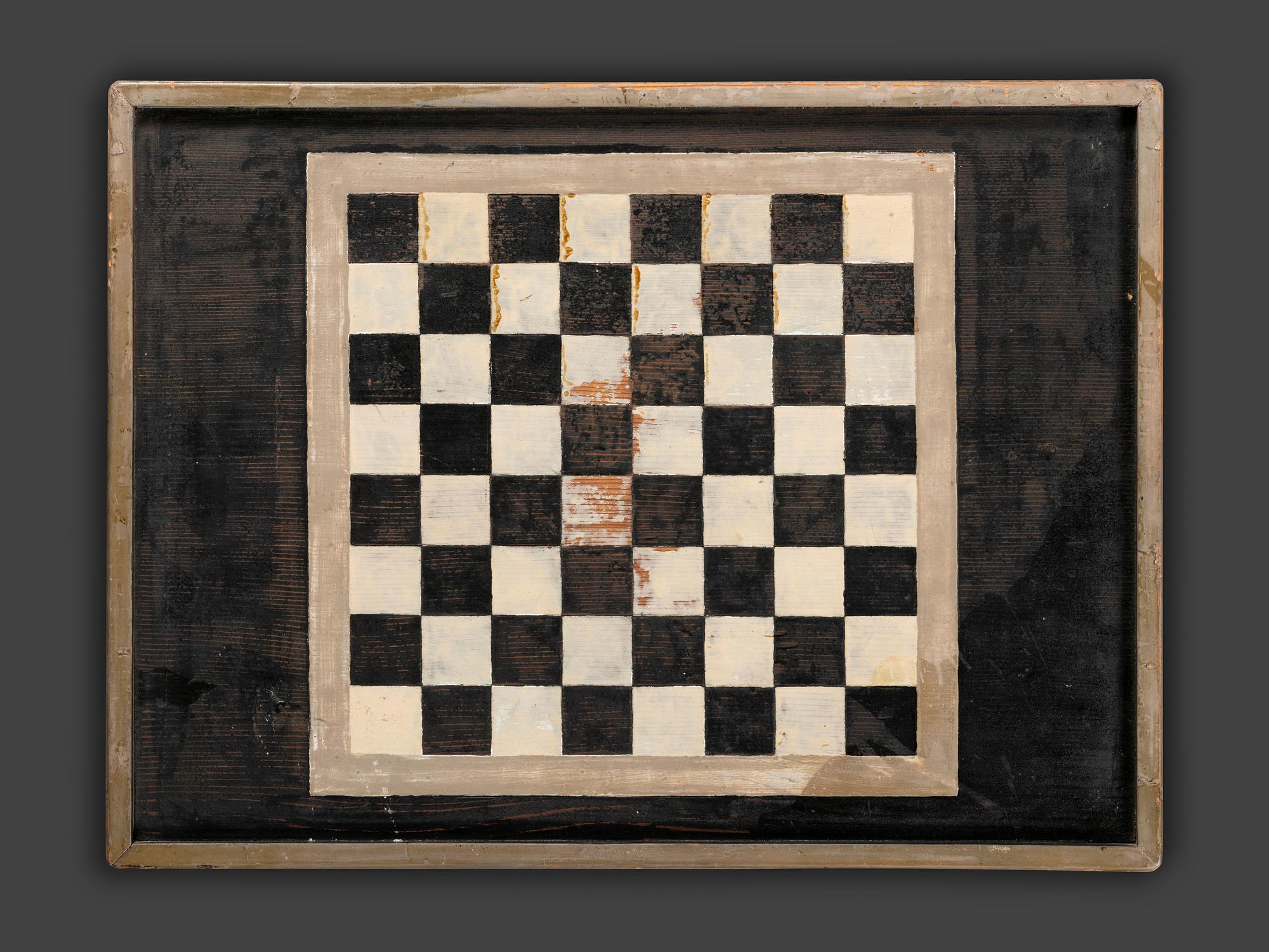 Four Decorated Wood Game Boards