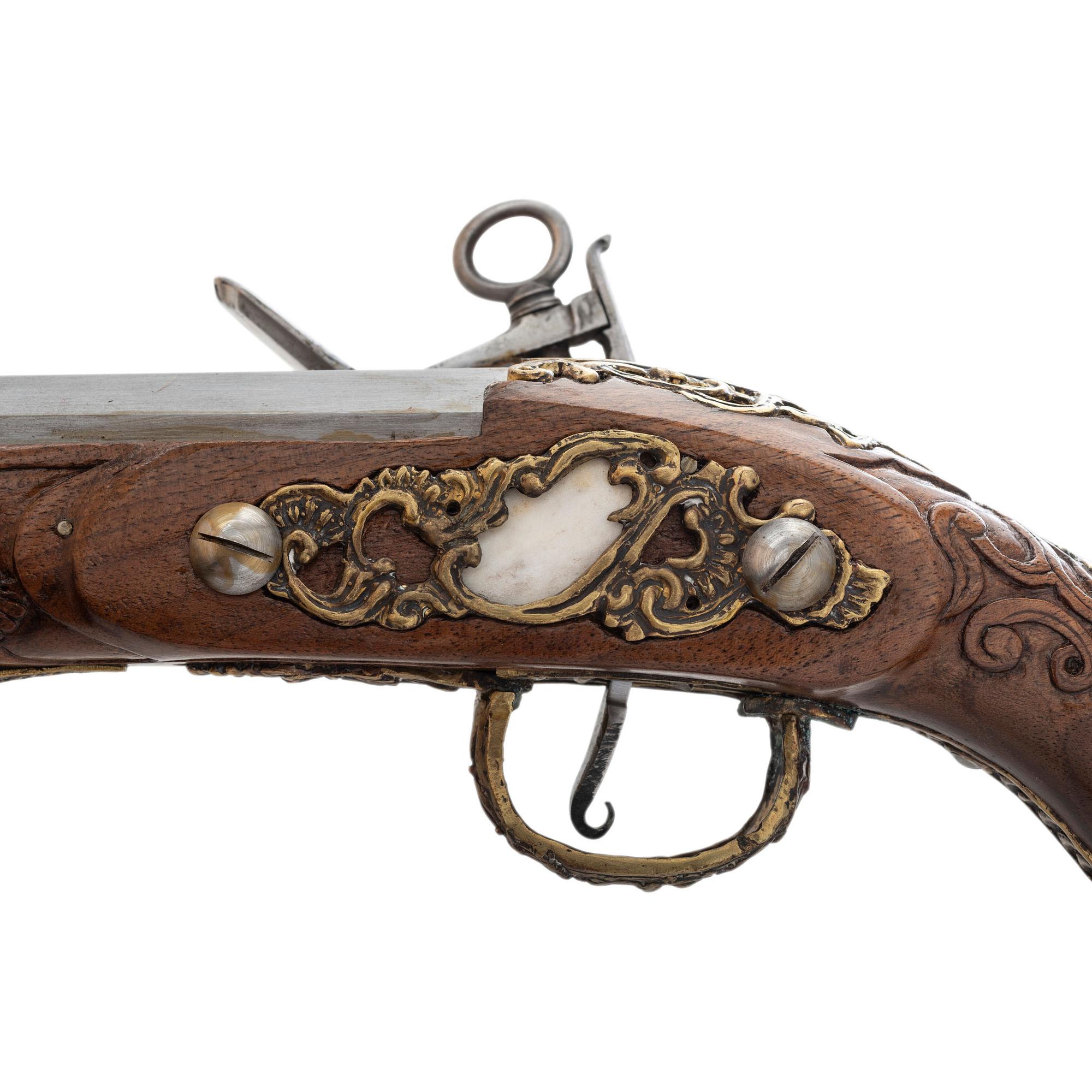 Contemporary Cased Spanish Miquelet-Style Pistols