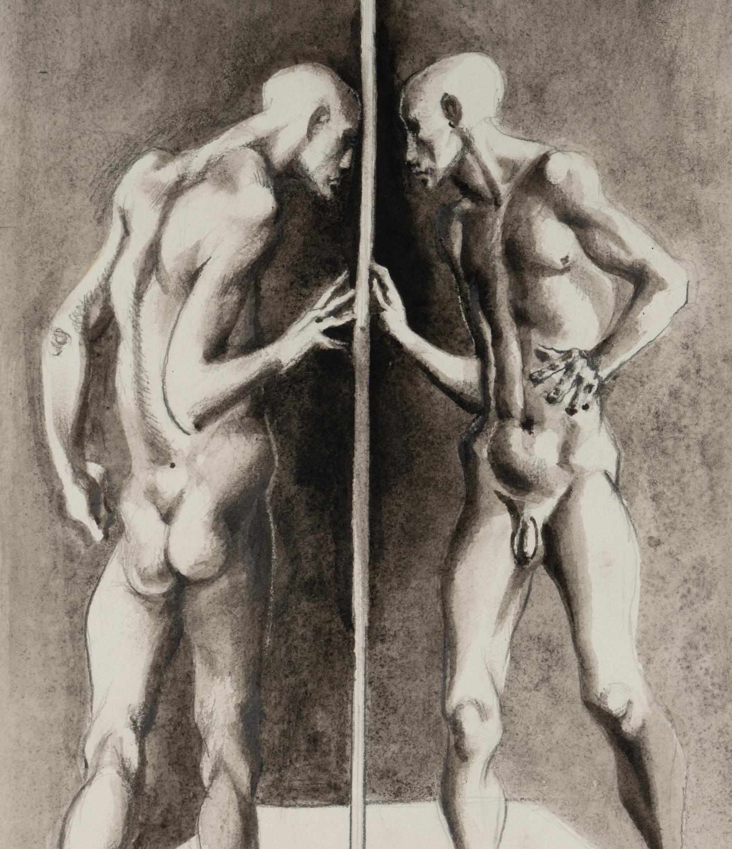 Smoke Mirror Circle (Drawing II), 1972