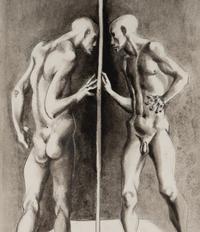 Smoke Mirror Circle (Drawing II), 1972