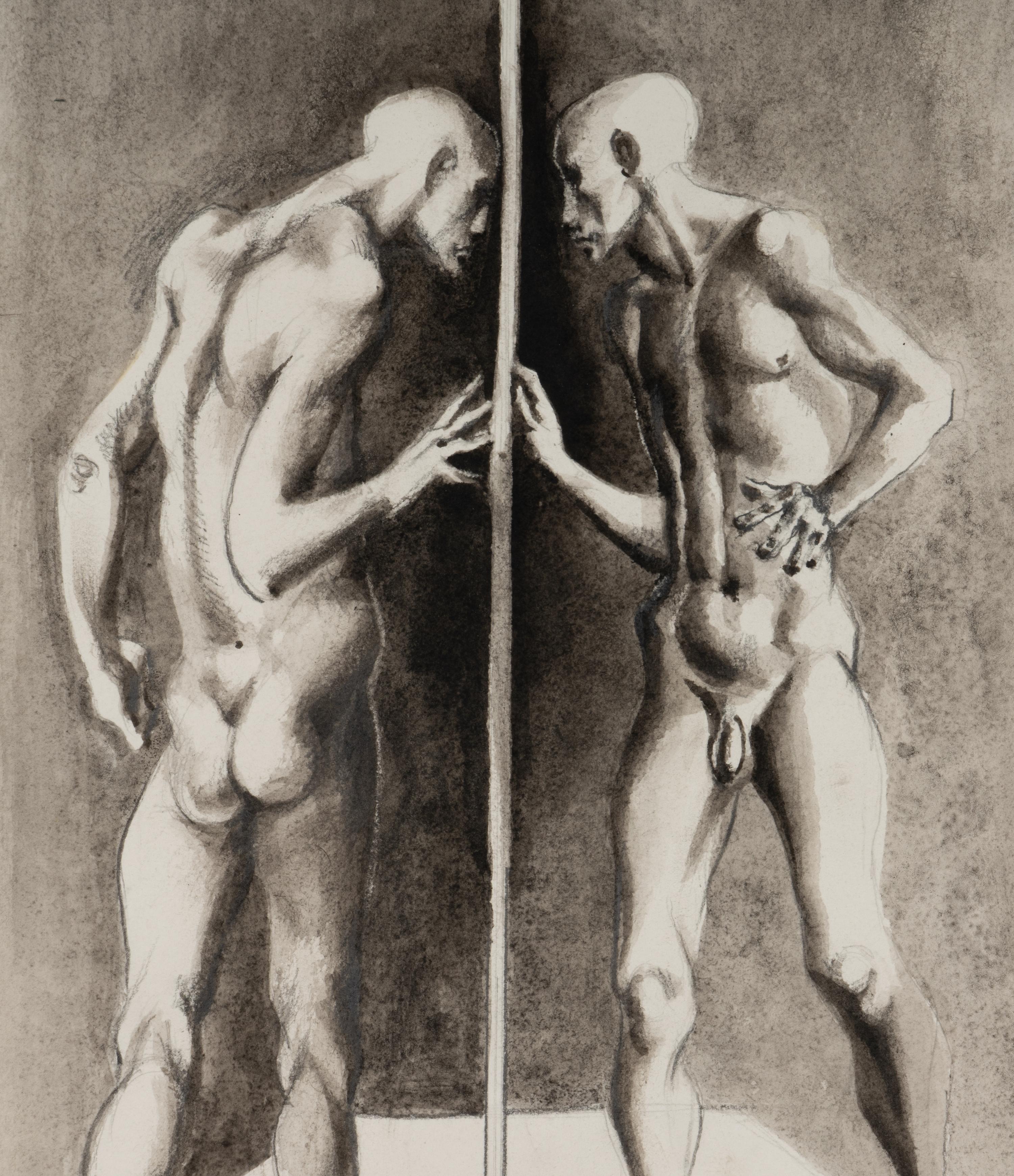 Smoke Mirror Circle (Drawing II), 1972