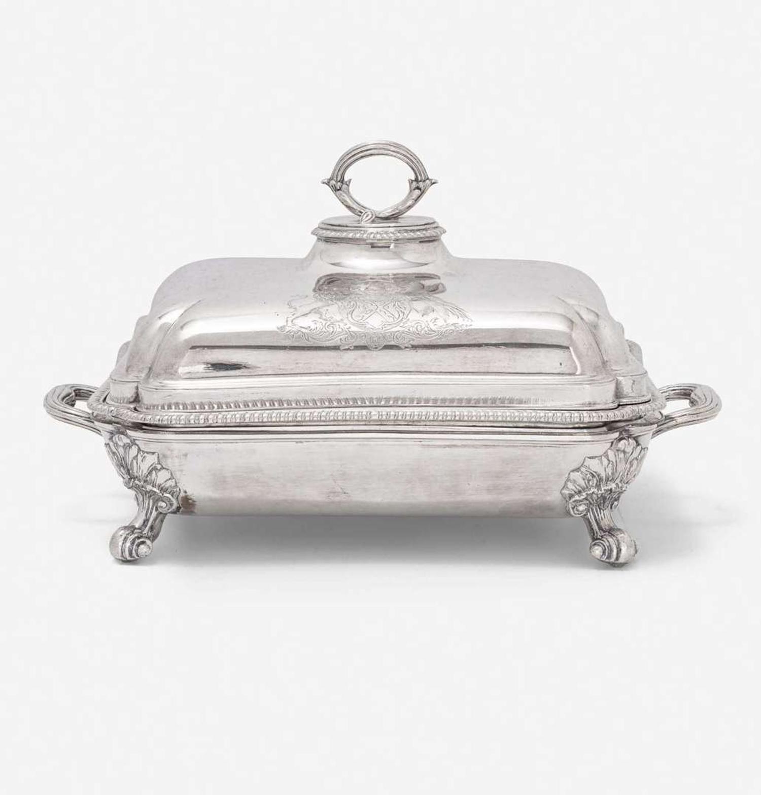 A George III Sterling Silver Entree Dish with Cover Paul Storr, London, 1801