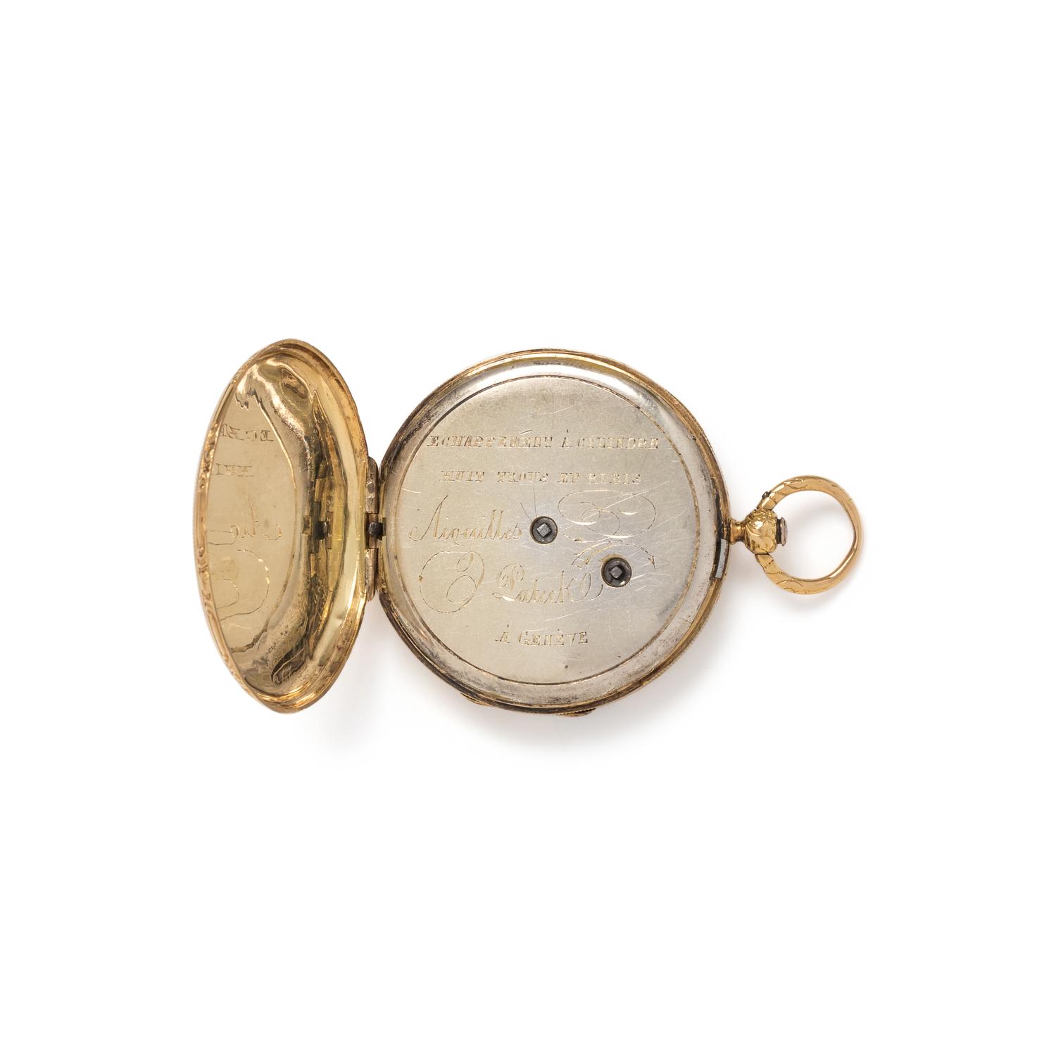 YELLOW GOLD OPEN FACE POCKET WATCH