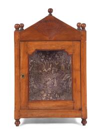 A Provincial Fruitwood Table Vitrine